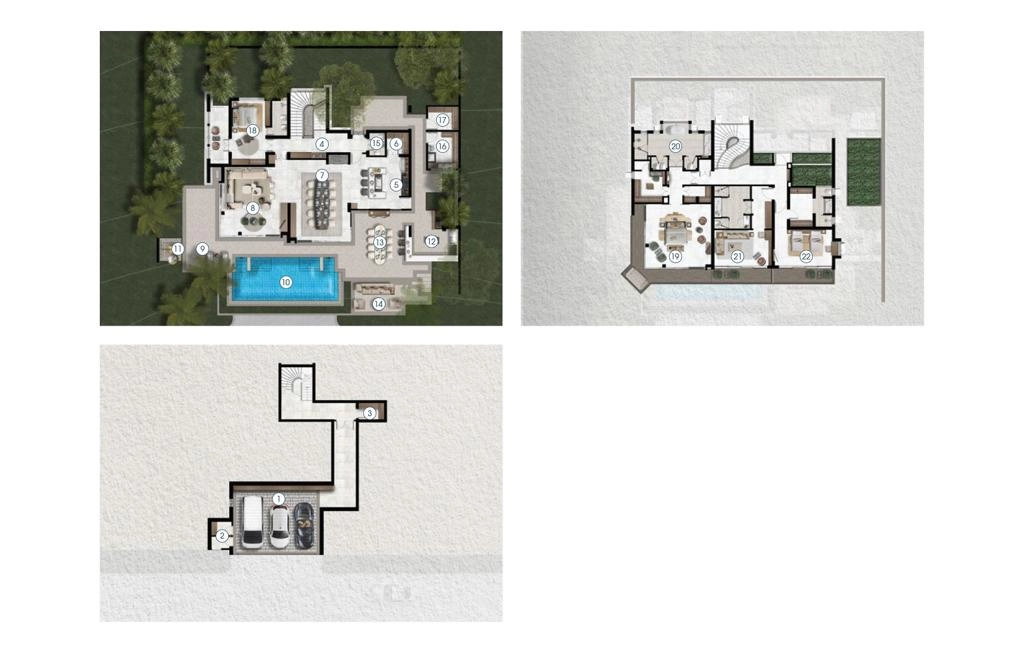Villa with three bedrooms type A3