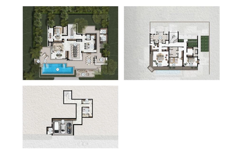 Villa with three bedrooms type B3