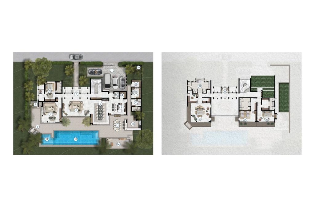 Four-bedroom villa type C1
