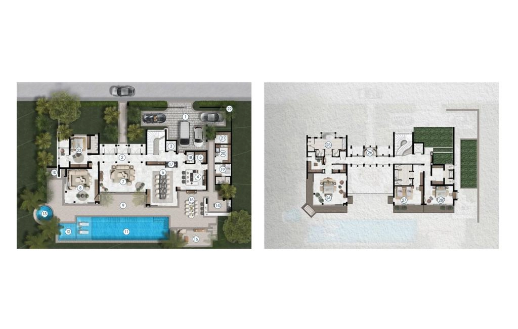 Four-bedroom villa type D1