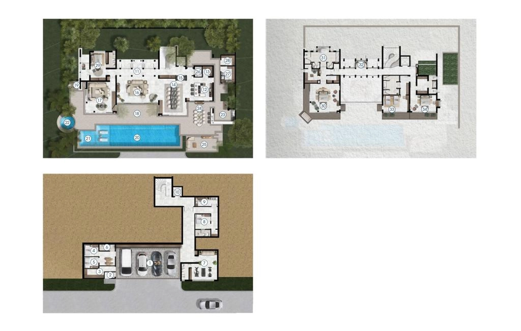 Four-bedroom villa type D3