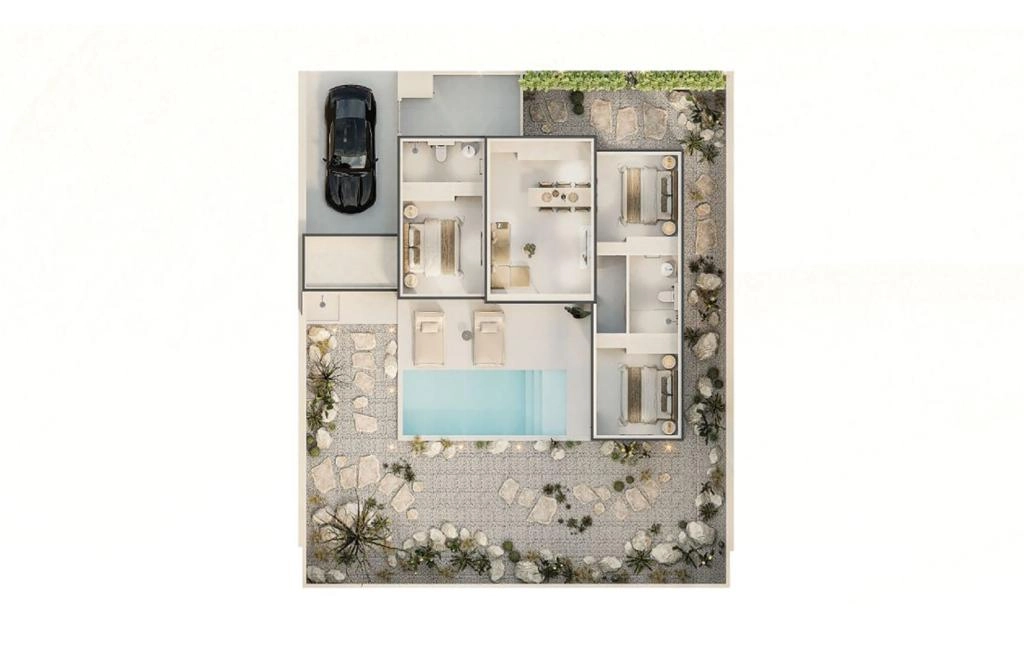 Villa with three bedrooms type PALAS