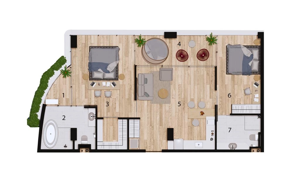 Double room apartments type N