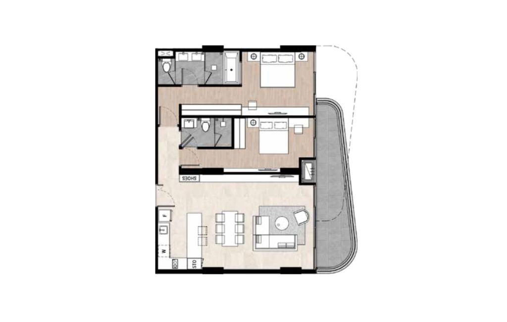 A1 type double apartment