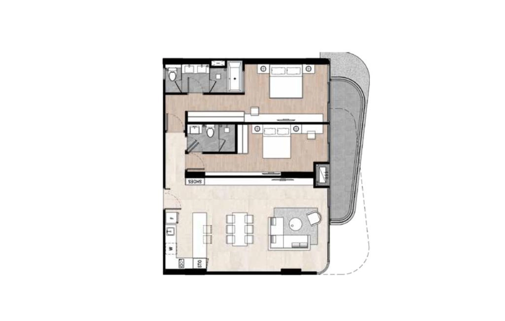 Two-Bedroom Apartment Type A4