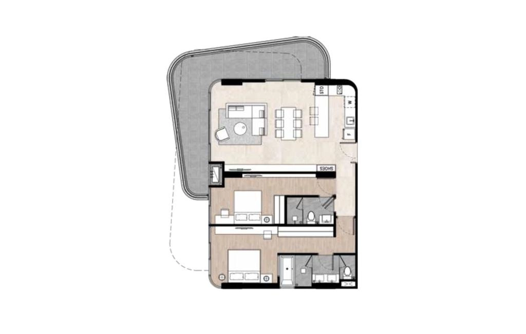 Two-bedroom apartment type A5