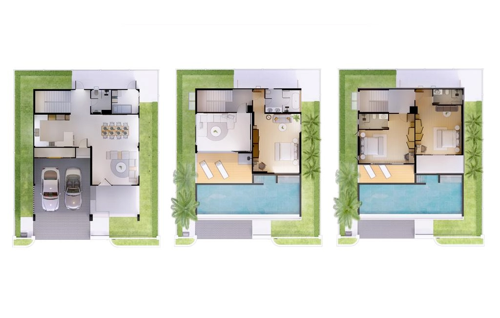 Villa with three bedrooms type A