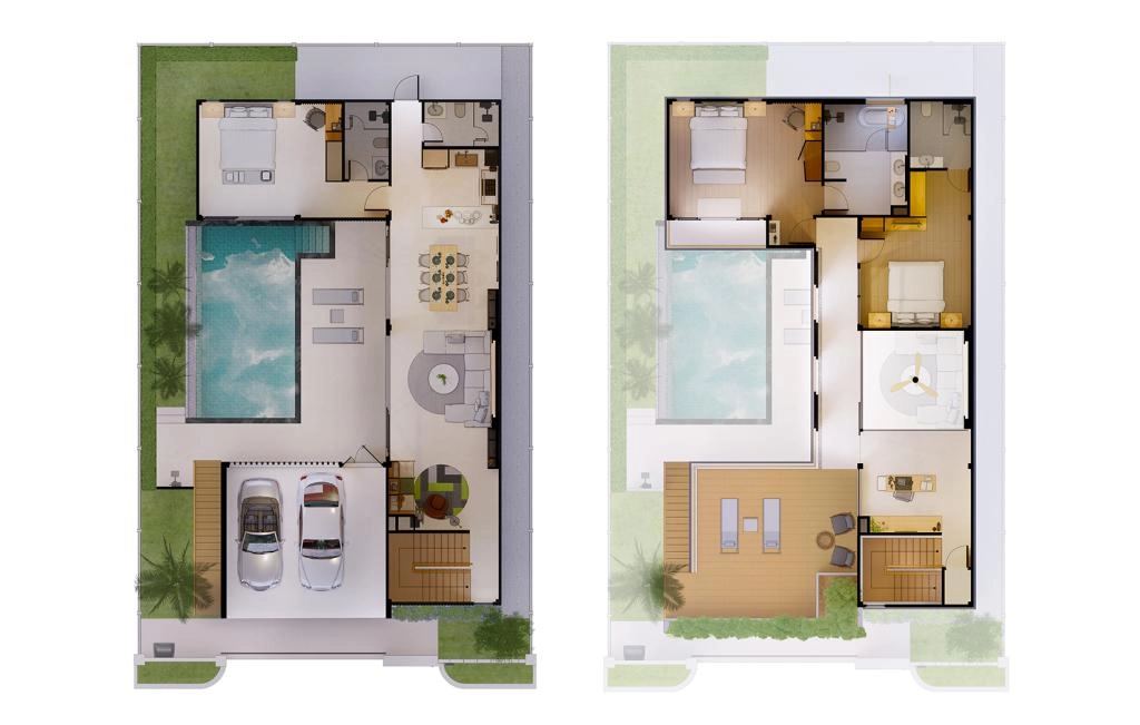 Villa with three bedrooms type B