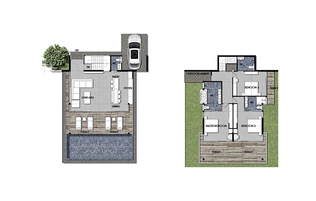 Villa with three bedrooms