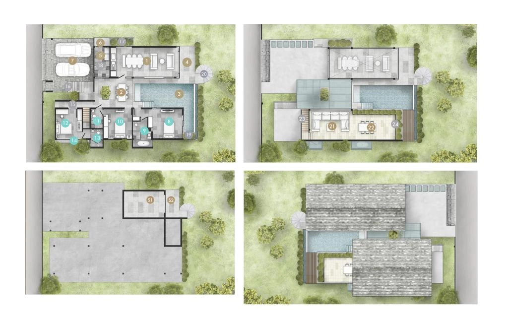 Three-bedroom villa type B