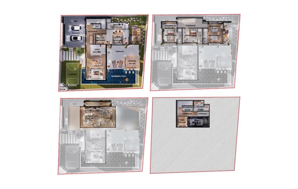 Villa with four bedrooms