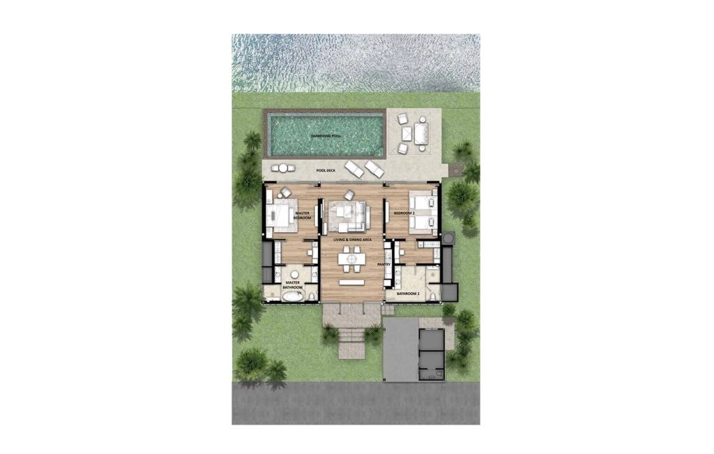 Villa with two bedrooms type VANA 2