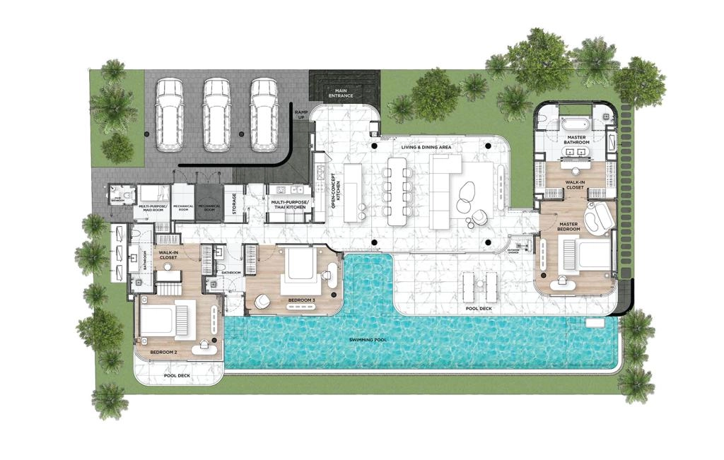 Villa with three bedrooms type NANDA 3