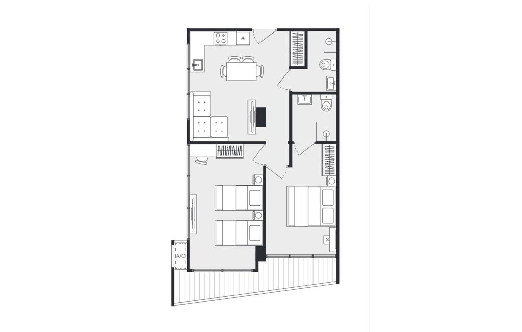 Double bedroom apartments