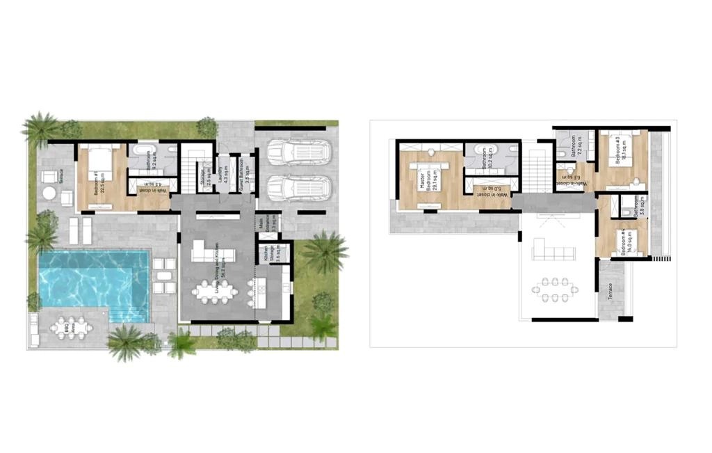 Villa with four bedrooms type A