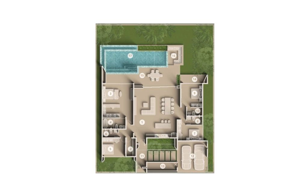 Villa with four bedrooms type B-4