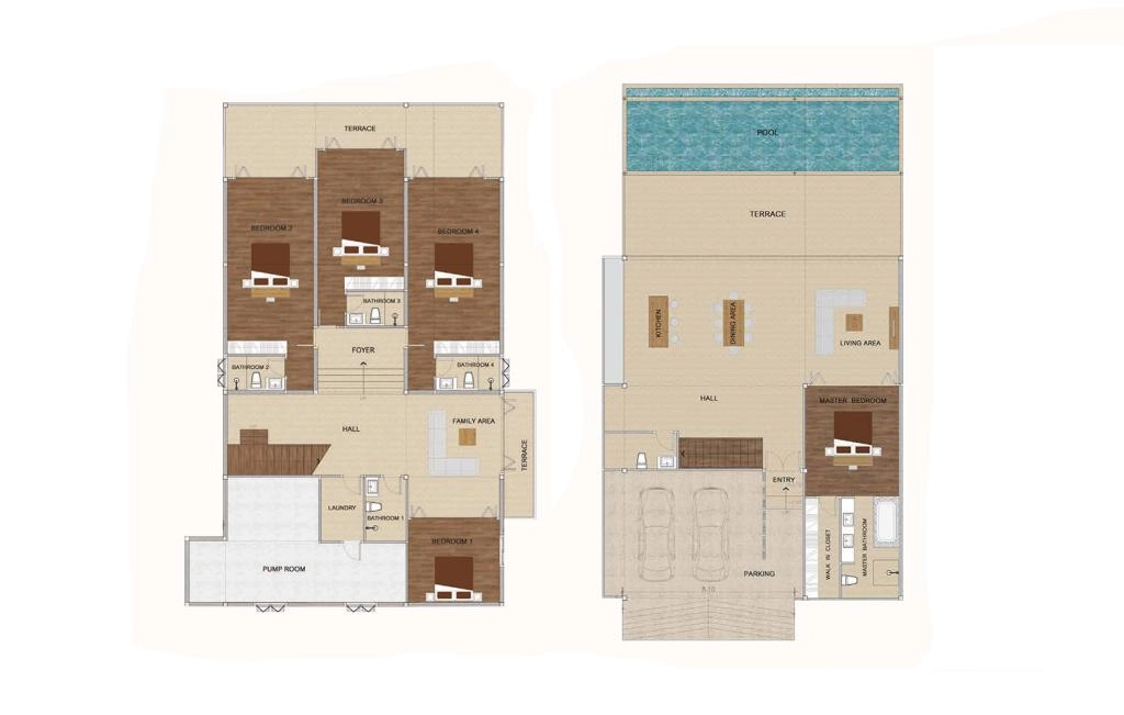 Villa with five bedrooms, type Plot 2,3