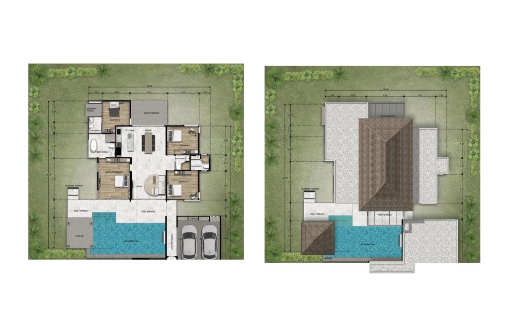 Four-bedroom villa type B1