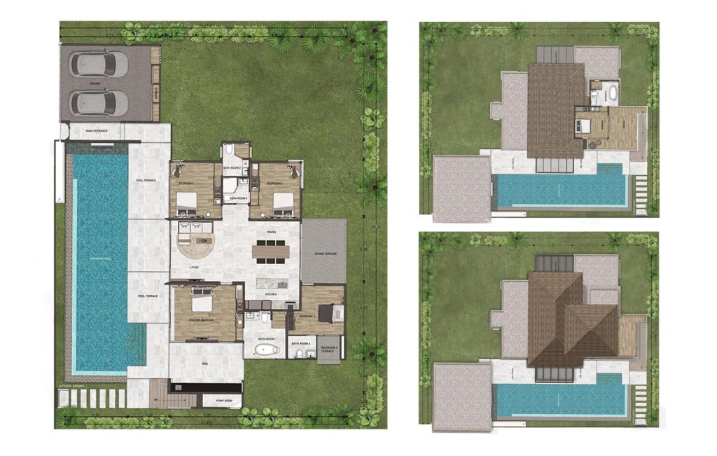 Five-bedroom villa type D1