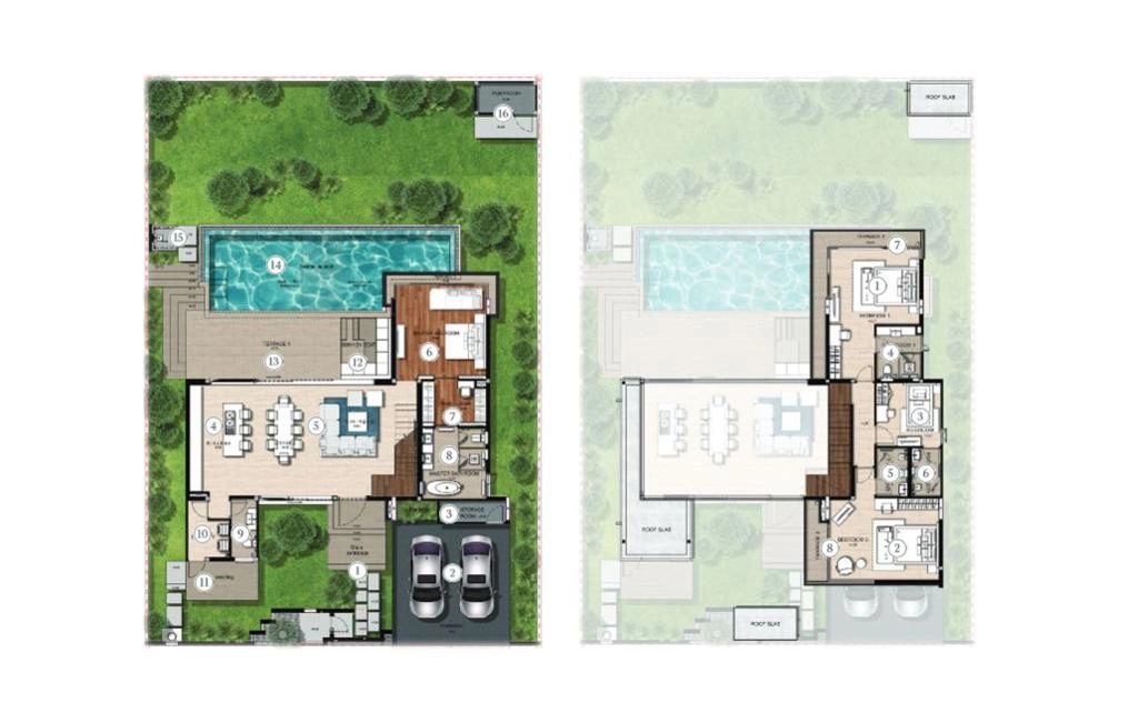 Three-bedroom villa type E