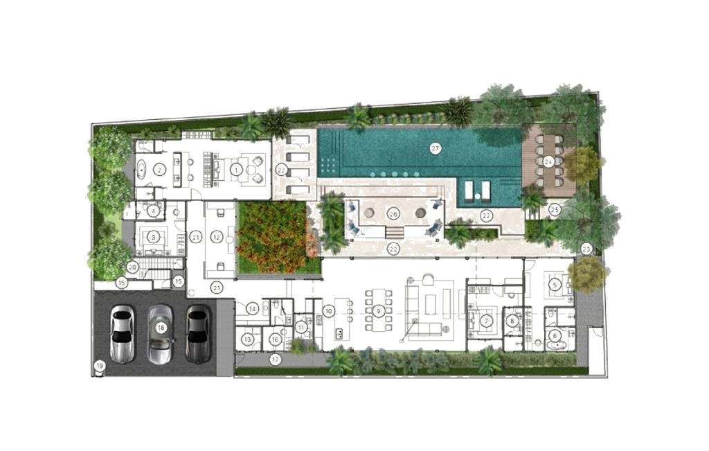 Four-bedroom villa type D