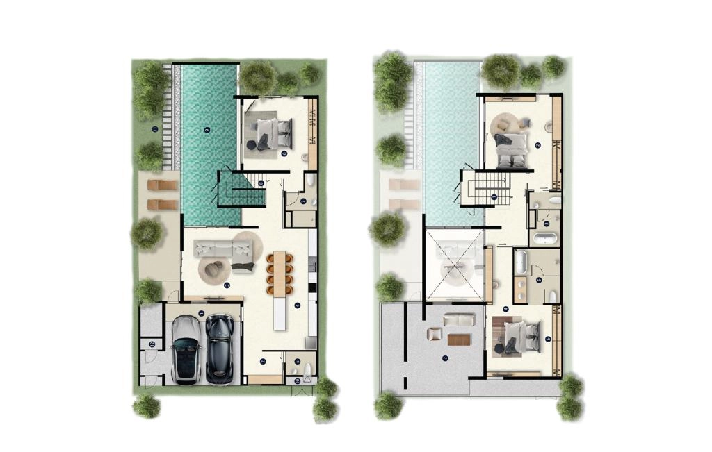 Villa with three bedrooms type A