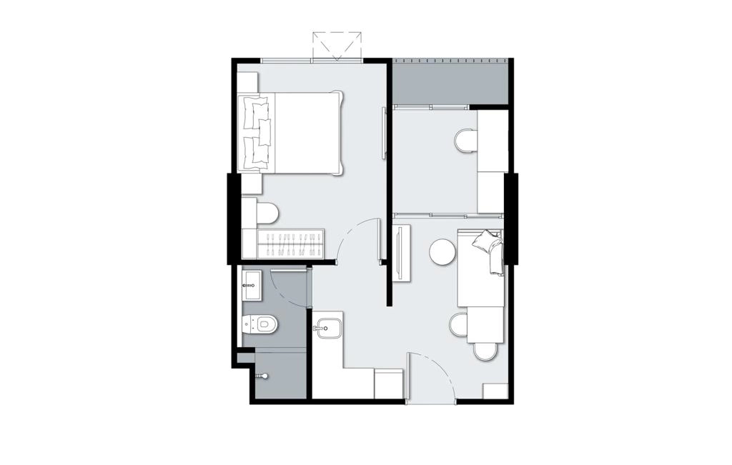 One-bedroom apartments type M-1