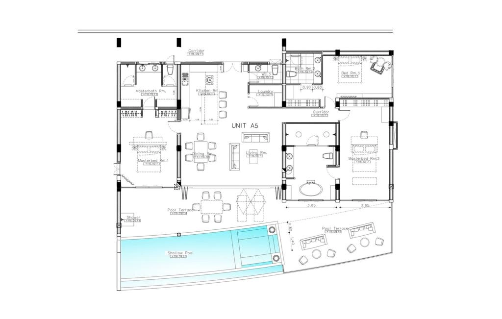 Three-bedroom apartment type A5