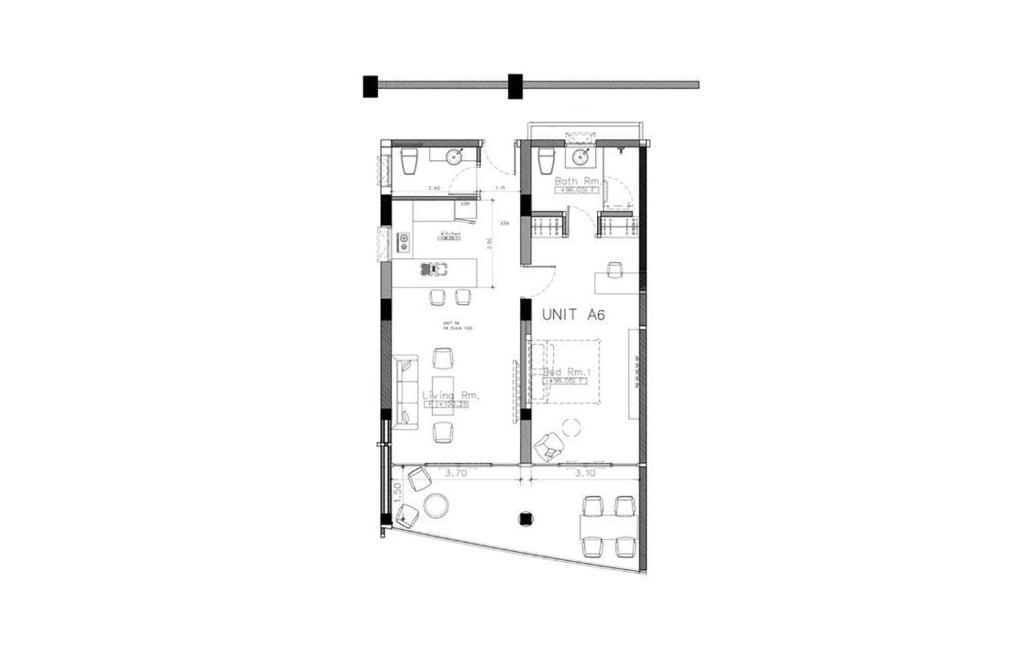 One-bedroom apartments type A6