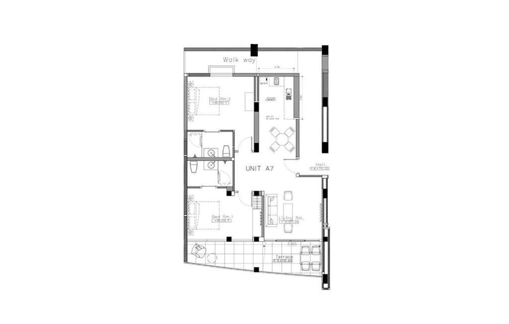 Two-bedroom apartments type A7