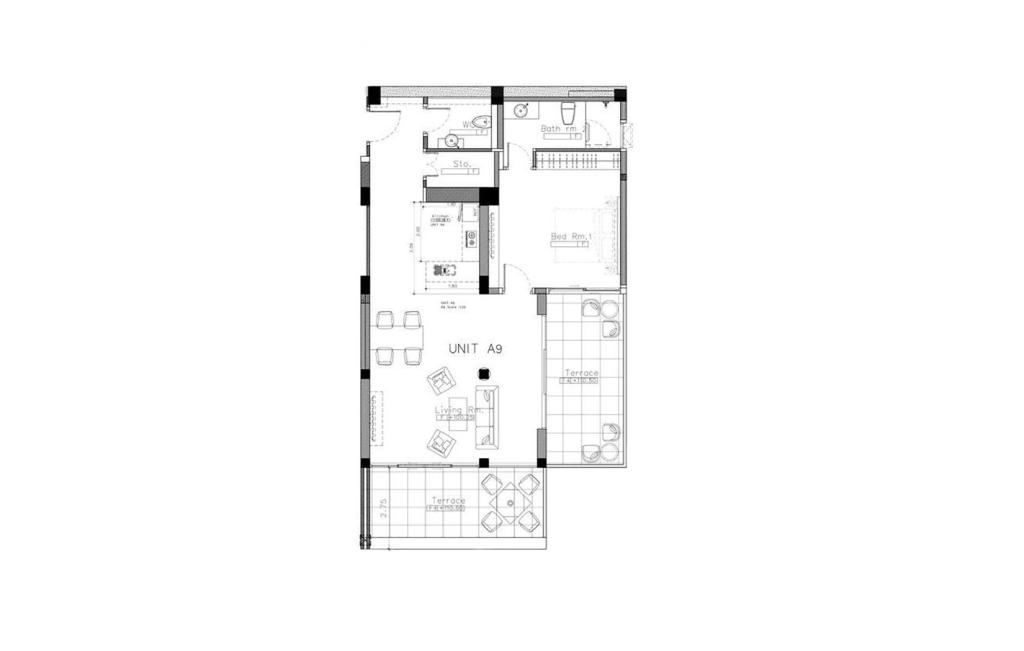 One-bedroom apartments type A9