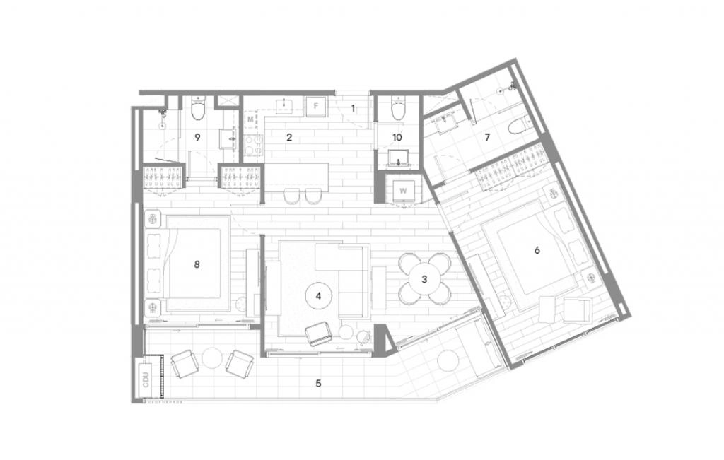 2BR A Special Type Double Room Apartment