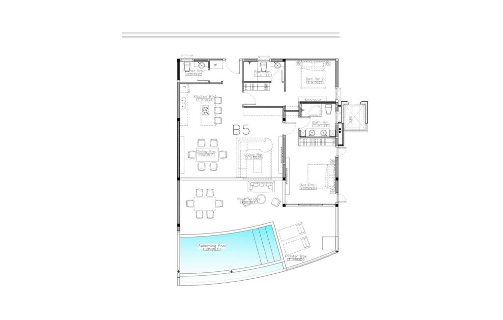 Two-bedroom apartment type B5