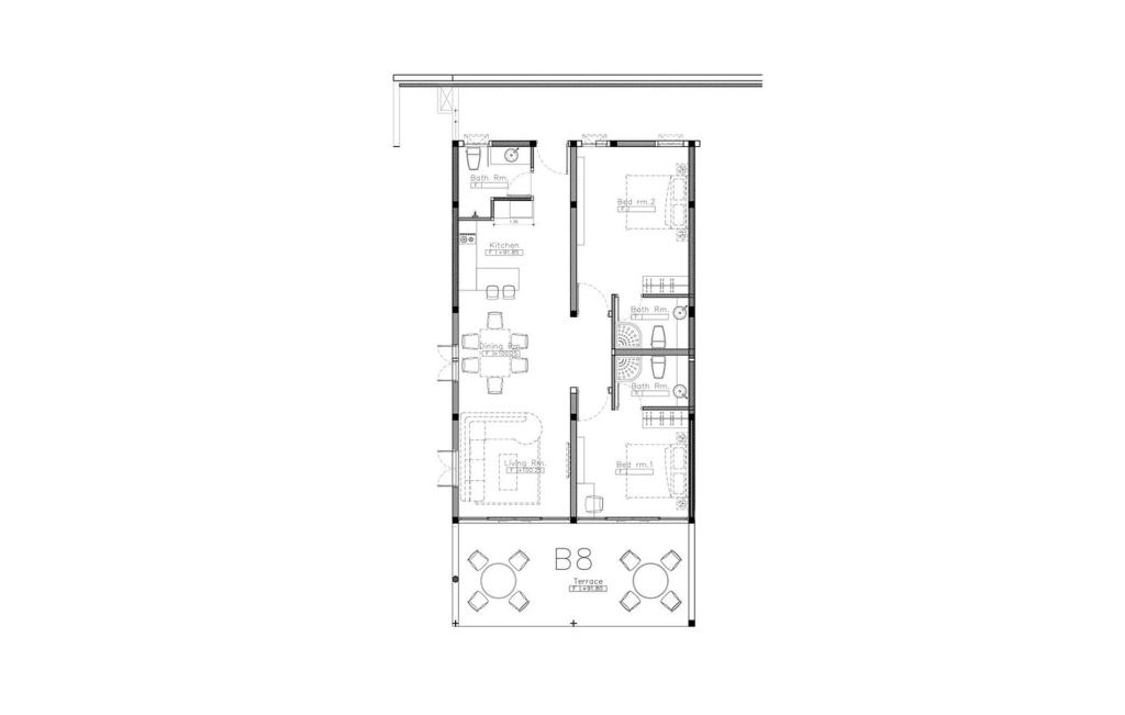 Two-Bedroom Apartment Type B8
