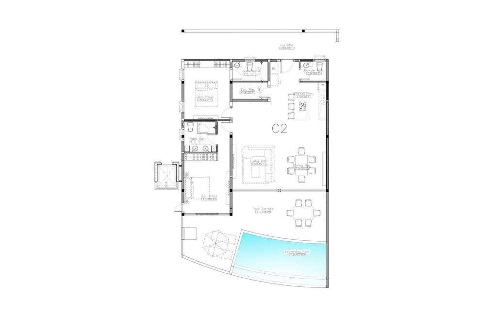 C2 type two-bedroom apartments