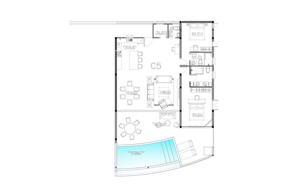 C5 type double rooms