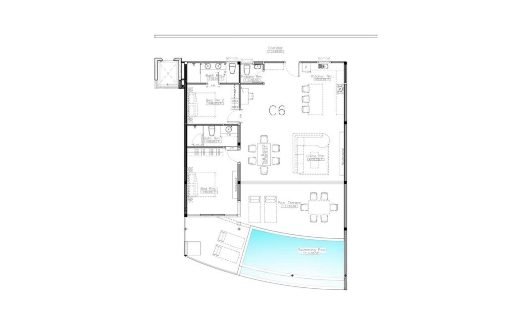 C6 type two-bedroom apartments