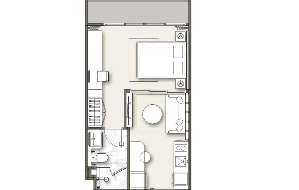 Односпальные апартаменты тип B