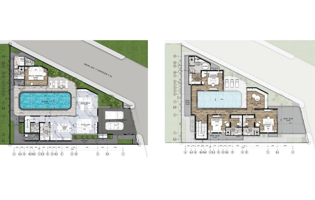 วิลล่าขนาด 3 ห้องนอนประเภท D