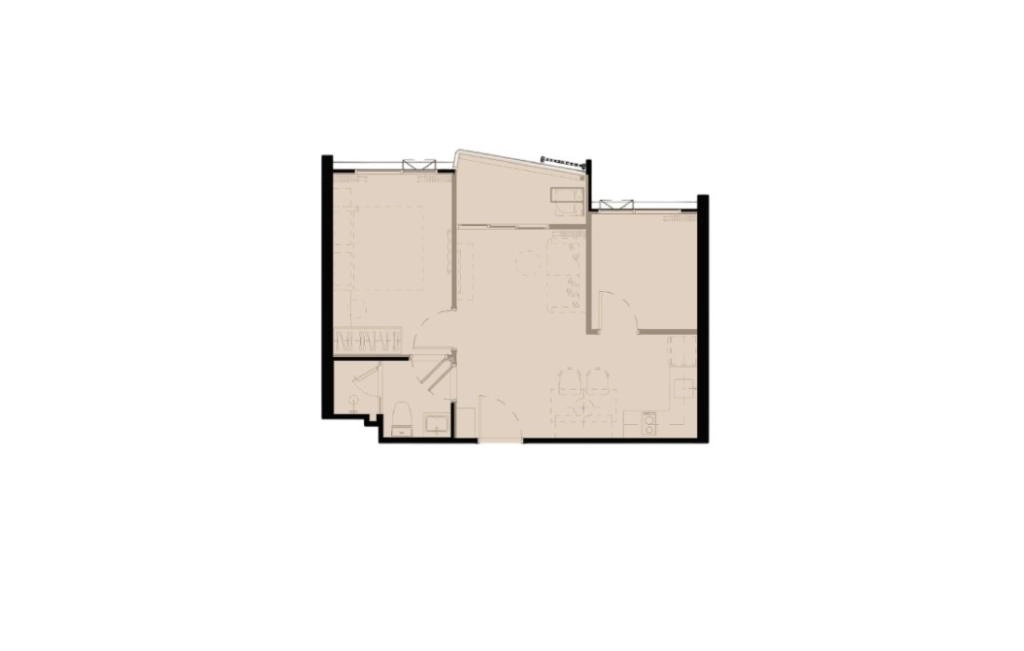 Односпальные апартаменты тип BP