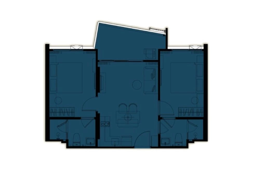 Двуспальные апартаменты тип M
