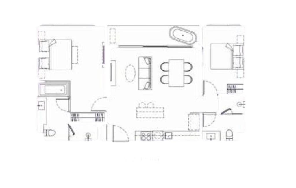 Двуспальные апартаменты тип C2