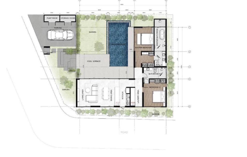 Villa with two bedrooms type Villa 15