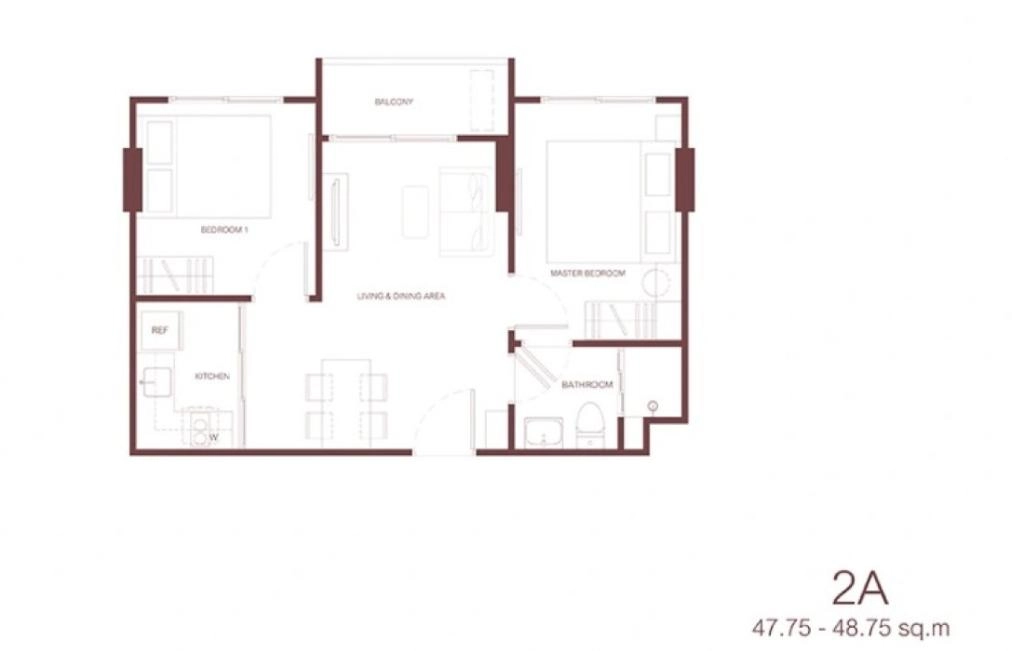 2 Bedroom 2A