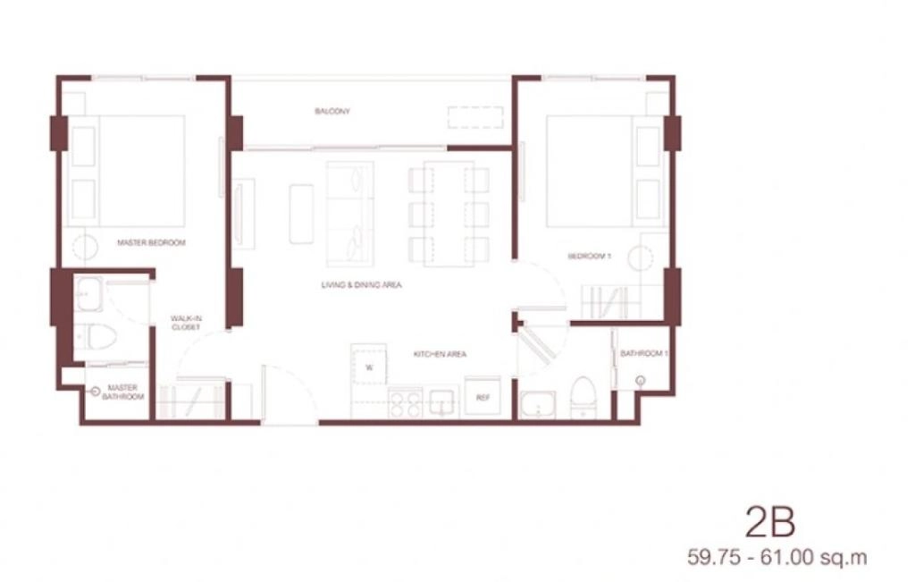 2 Bedroom 2B