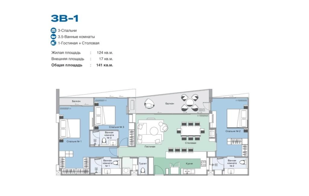 Drei-Zimmer-Wohnung