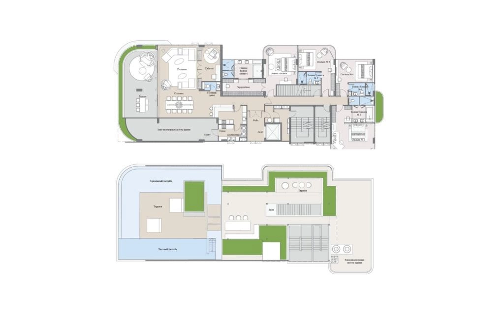 Four-bedroom penthouse