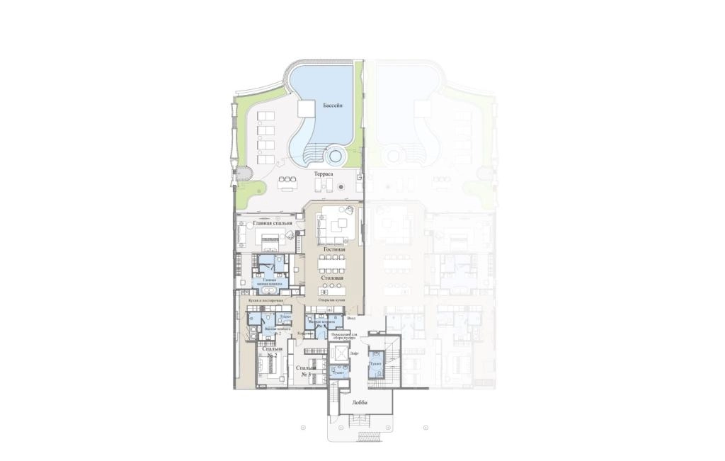 Apartamentos de tres habitaciones