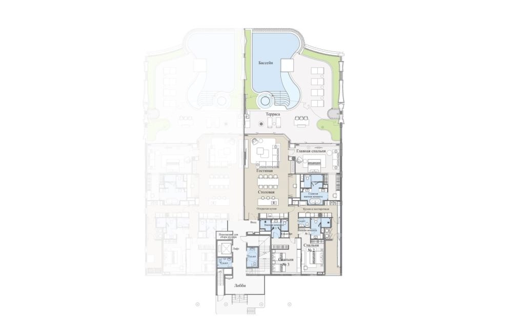 Apartamentos de tres habitaciones