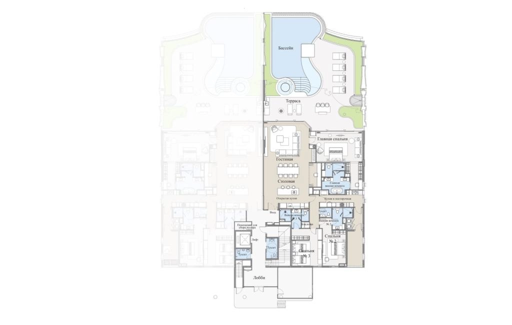 Apartamentos de tres habitaciones